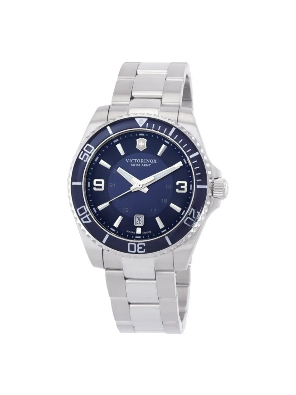NWT Victorinox Maverick Quartz Blue Dial Men's Watch